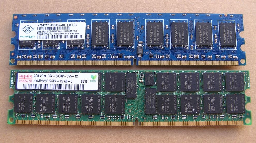 2x2GB ECC Speicher - ECC RAM - Speicherbausteien - RAM Module