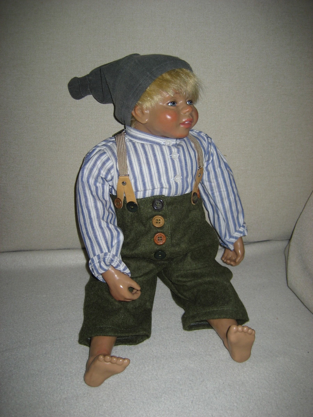 "Bauernkind" Künstlerpuppe Sammlerpuppe von Kristin Schramm