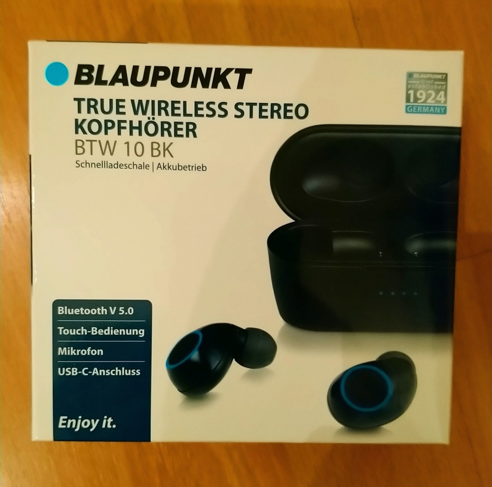 Blaupunkt BTW 10 BK True Wireless Stereo Kopfhörer ---Neu-Ungeöffnet! ---
