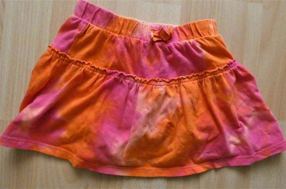 Shorts-Röckchen Gr. 92 (2T) orange/pink Batik - gumballs