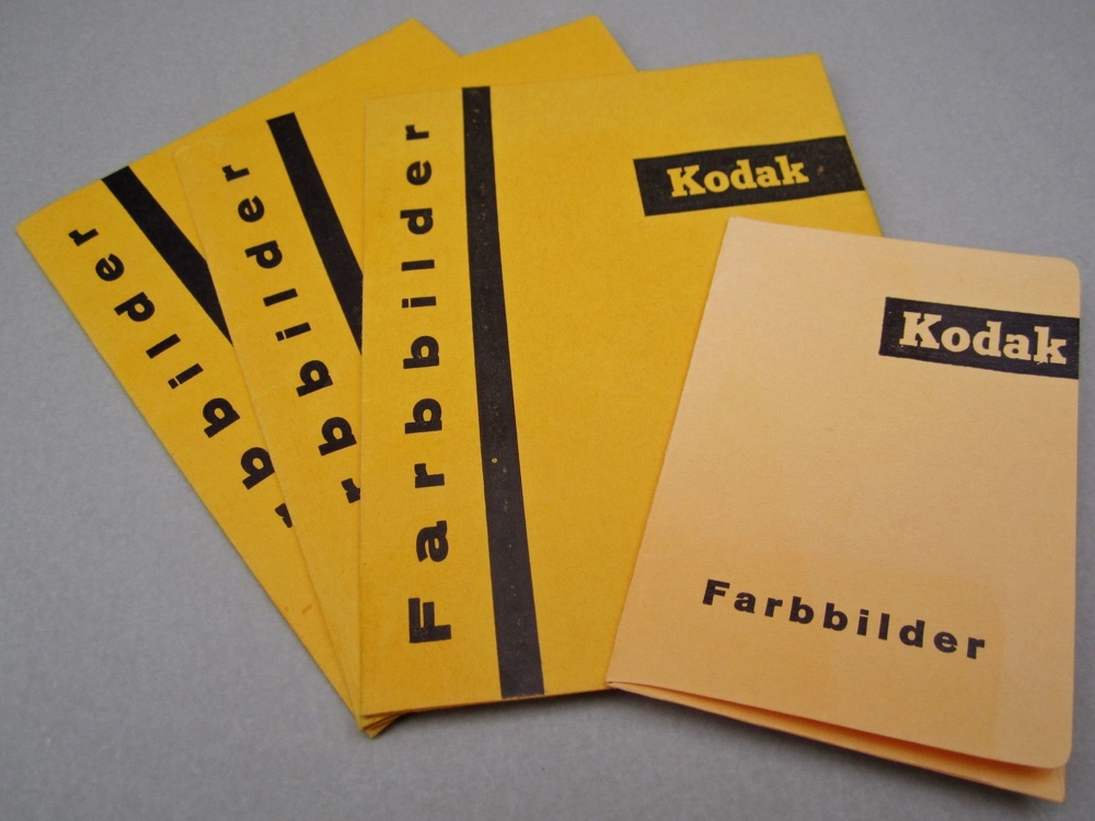 Kodak Foto Papiertasche für Farbbilder um 1960 Retro Alt