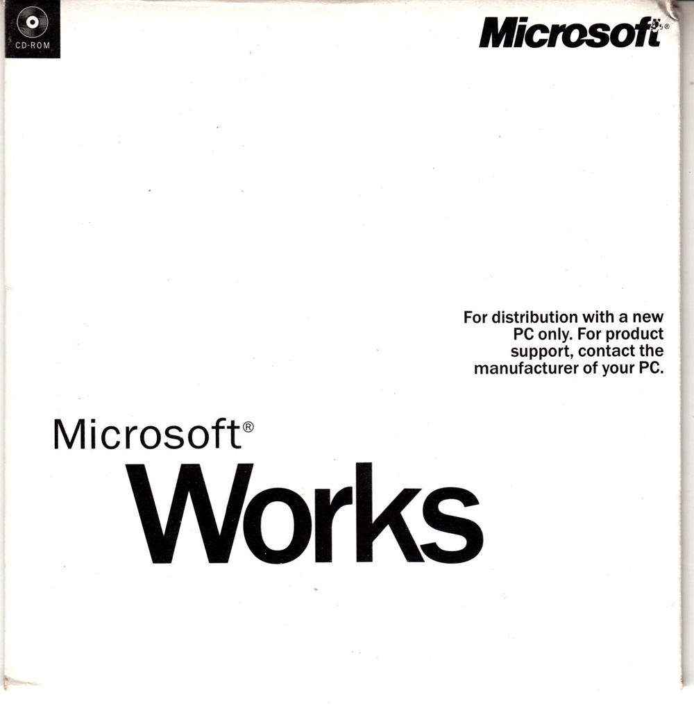 Microsoft Works 2000 CD mit Key Produktschlüssel