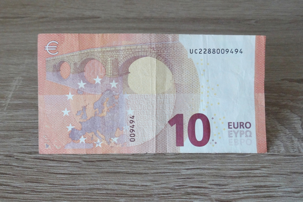 10,-EUR Schein 2014 mit sammlerwürdige Nummer UC2288009494