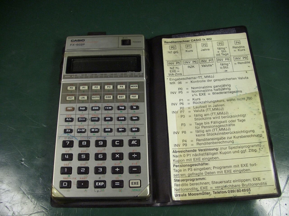 Casio FX-602P programmierbarer Taschenrechner Kult aus den 80ern