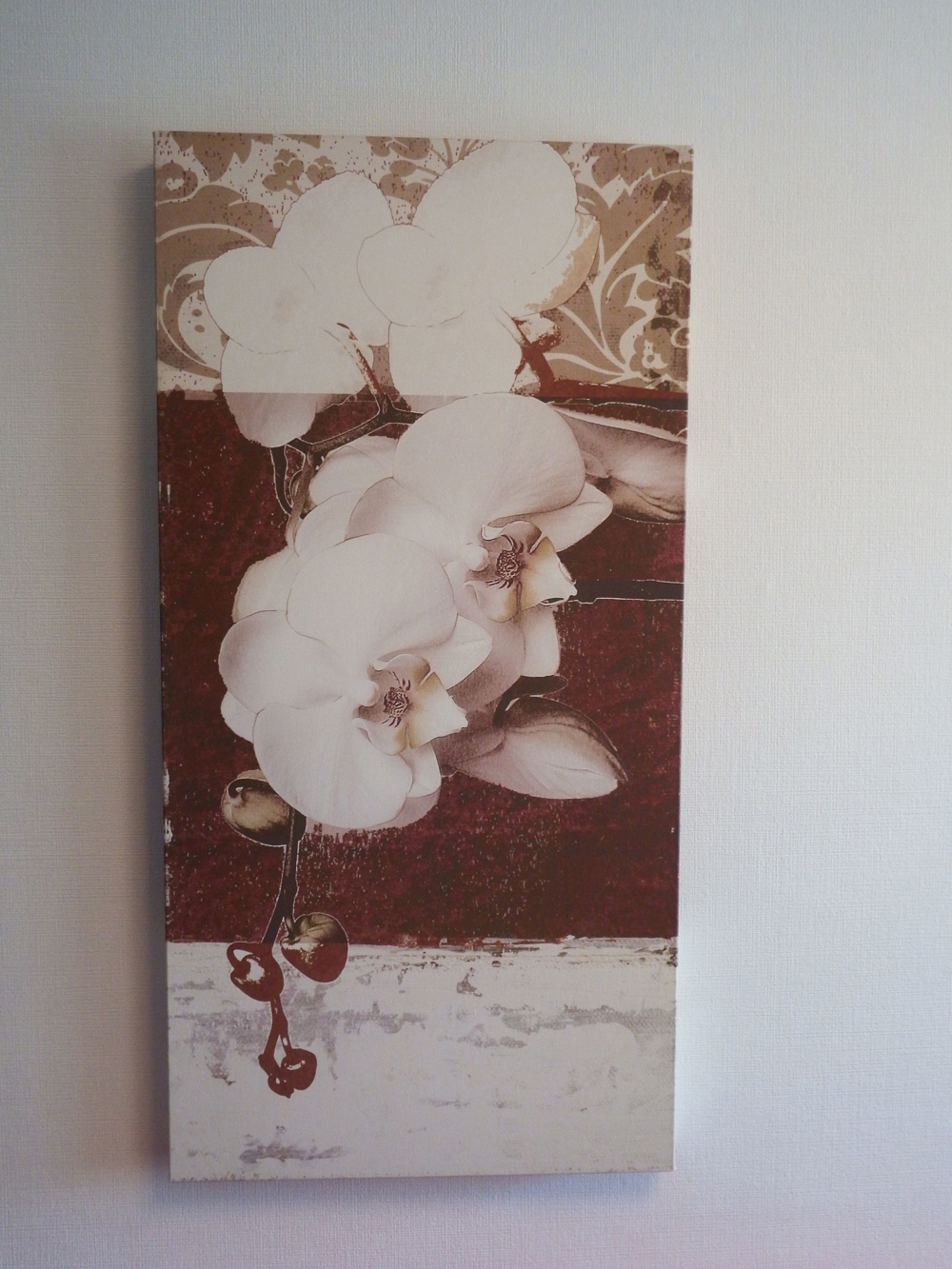 Leinwand Leinwanddruck Orchidee Bild auf Leinwand im Holzrahmen