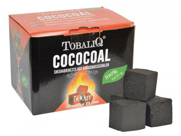 Shisha Kohle  Tobaliq Cococoal  25 x 25 x 25mm  500g  Neu