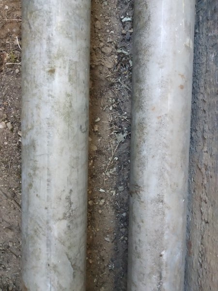 Pfosten Edelstahlrohre Lang 245cm. D-80mm.