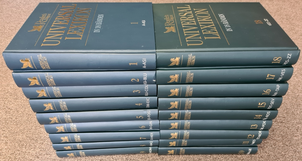 Reader s Digest Universal Lexikon in 18 Bänden (komplett) von A bis Z