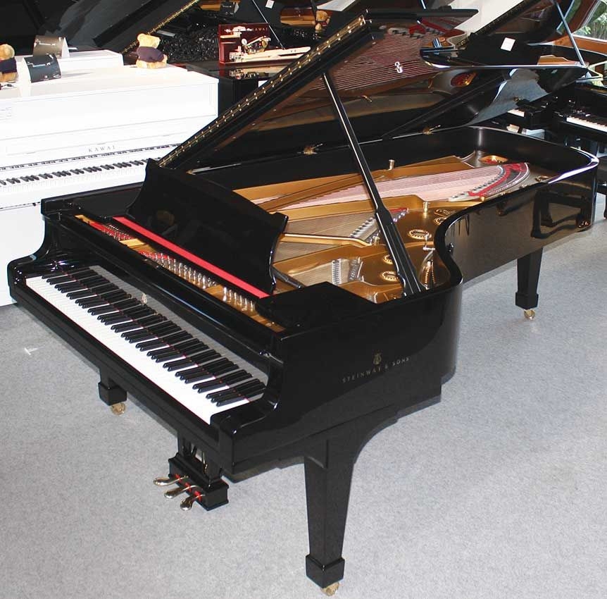 Flügel Klavier Steinway & Sons D-274, schwarz poliert, vollständig restauriert