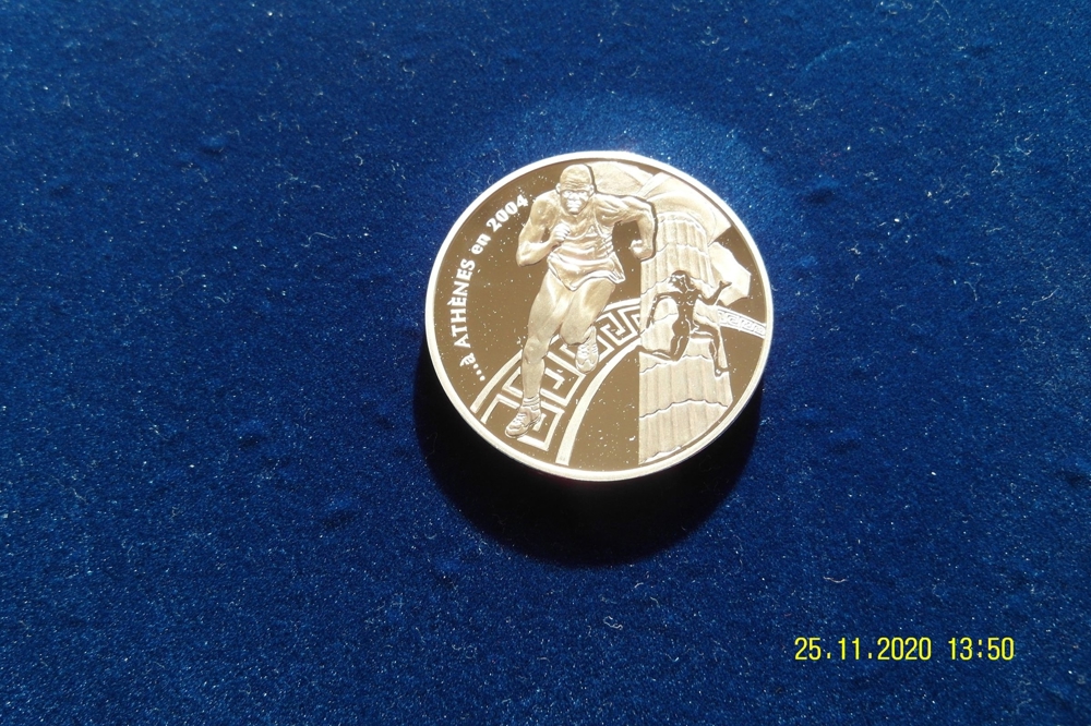 Frankreich - 1 1/2 EUR Silbermünze 2004 Pierre de Cobertin P.P.
