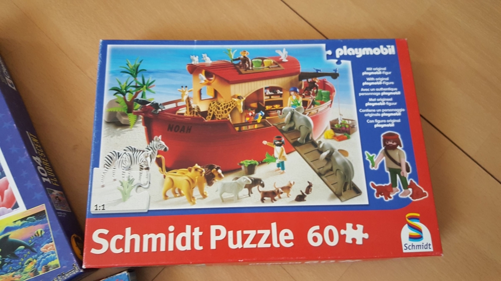Puzzle z.B. Playmobil, Tiere, erste Puzzle Baustelle