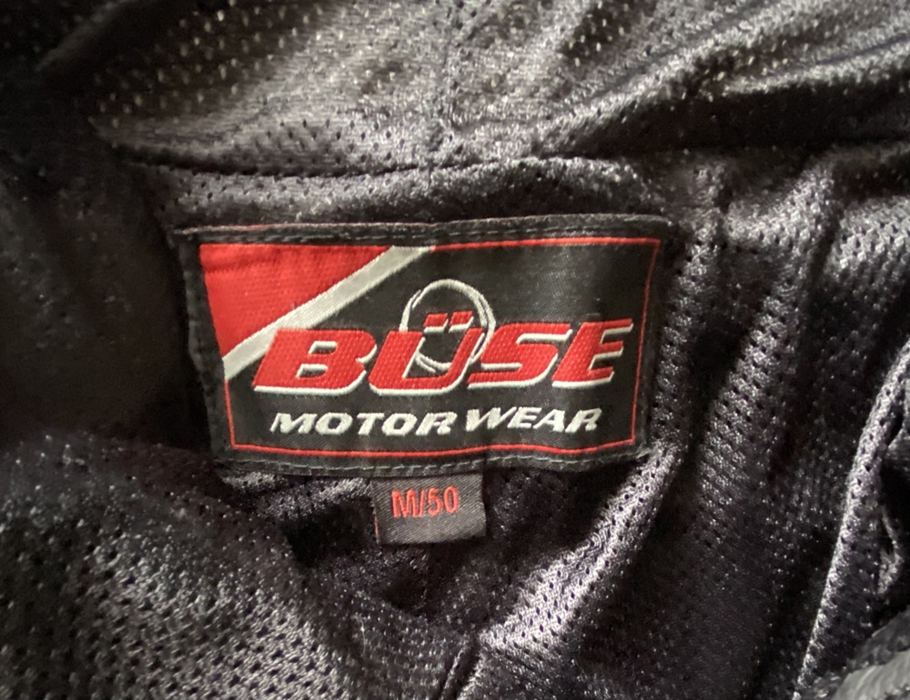 Büse Motorradhose Leder schwarz, Cargo
