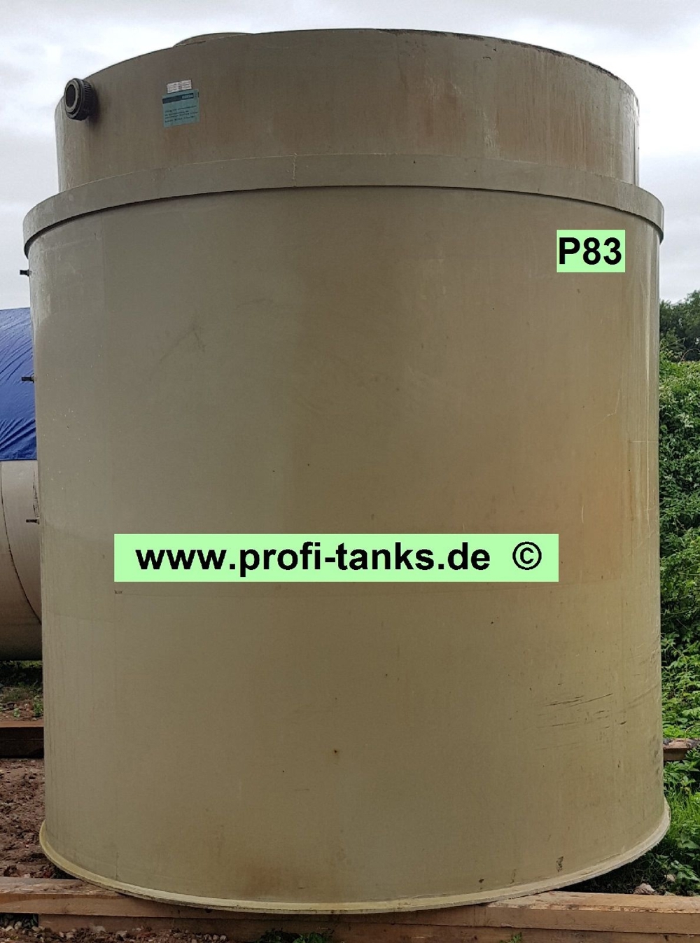 P83 gebrauchter 12.000L Polypropylen-Tank Lagerbehälter Wassertank Futtermitteltank Rapsöltank