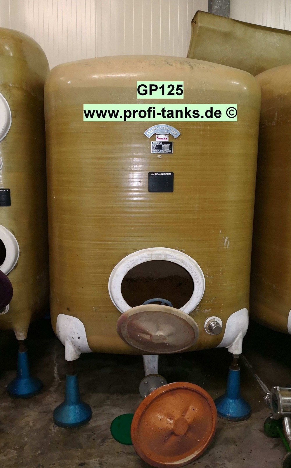 GP125 gebrauchter 5000L Polyestertank GFK Weintank Lebensmitteltank Wassertank Flüssigfuttertank