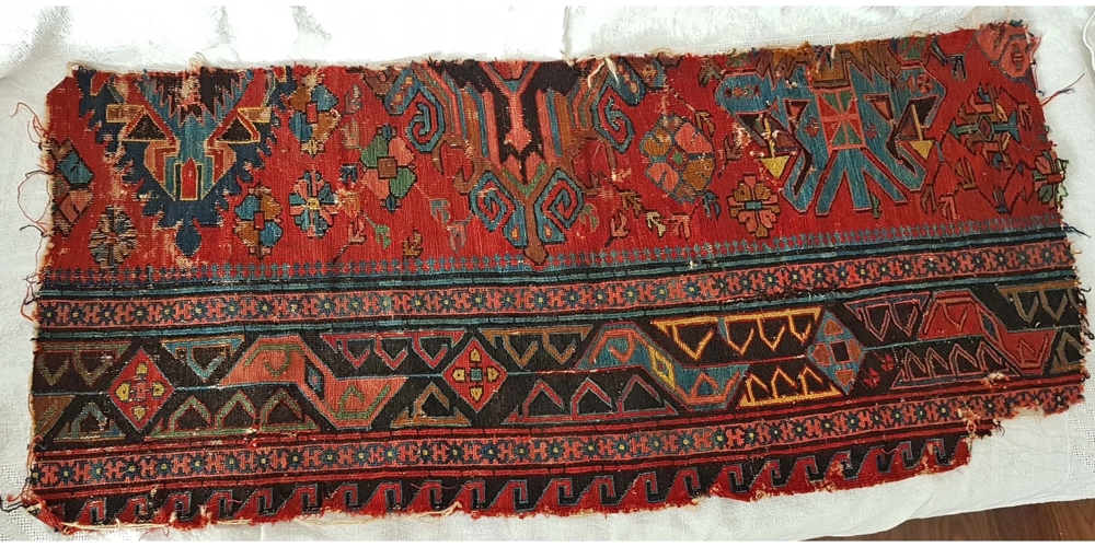 18.Jh. Teppich Sumakh Fragment Armenien Kaukasus Museum Historiker