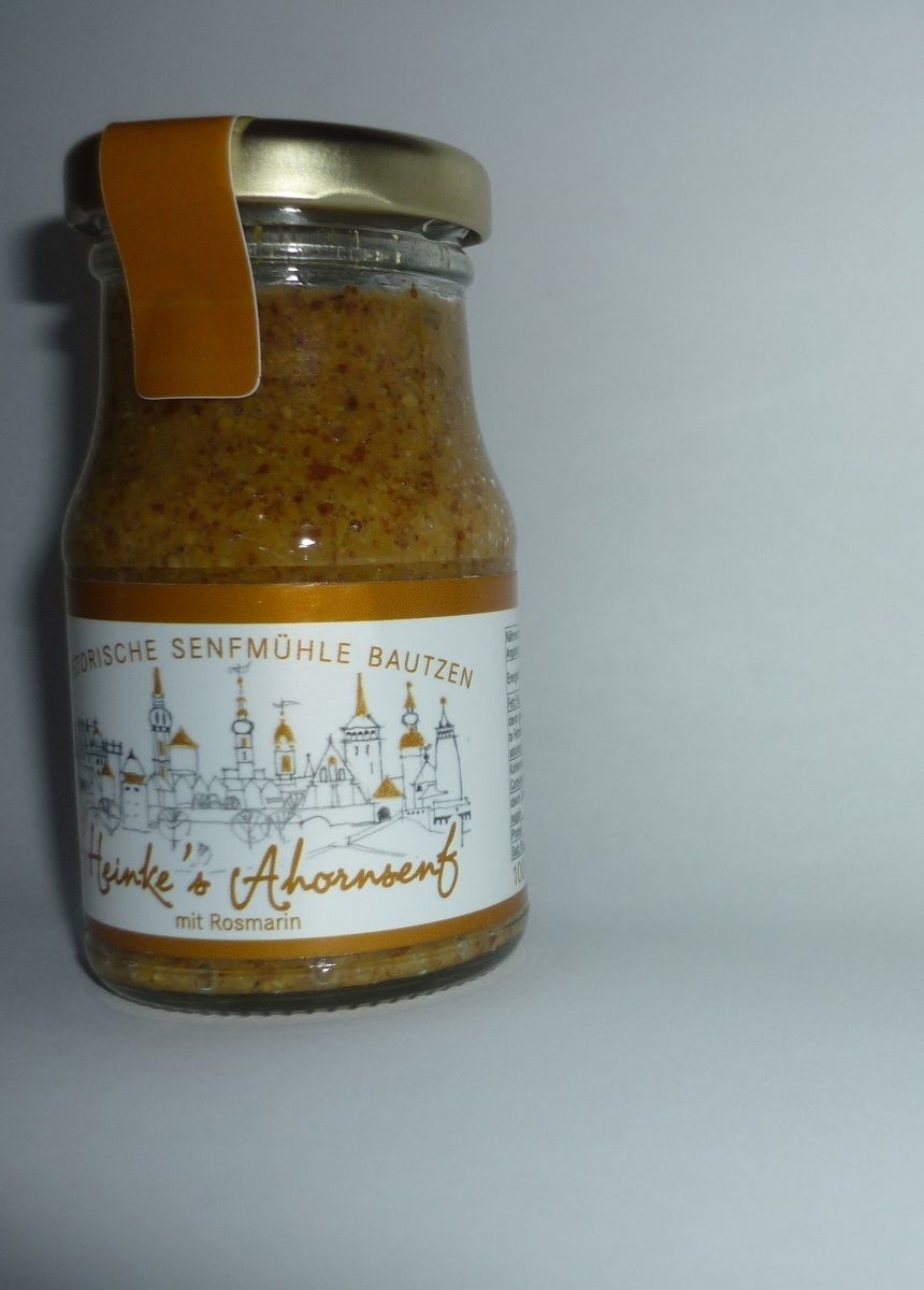Bautzener Hammermühle Ahornsirup Rosmarin Senf 100ml 