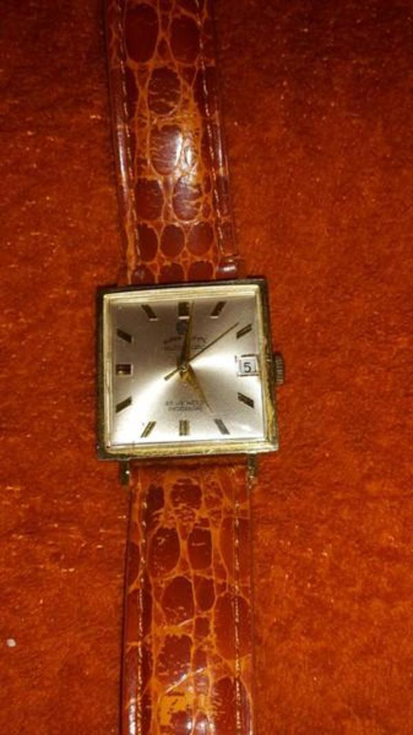 Goldene-Uhr, 585 GG, Automatik Super Royal; UNISEX ETA-Werk, schönes Geschenk zum Geburtstag