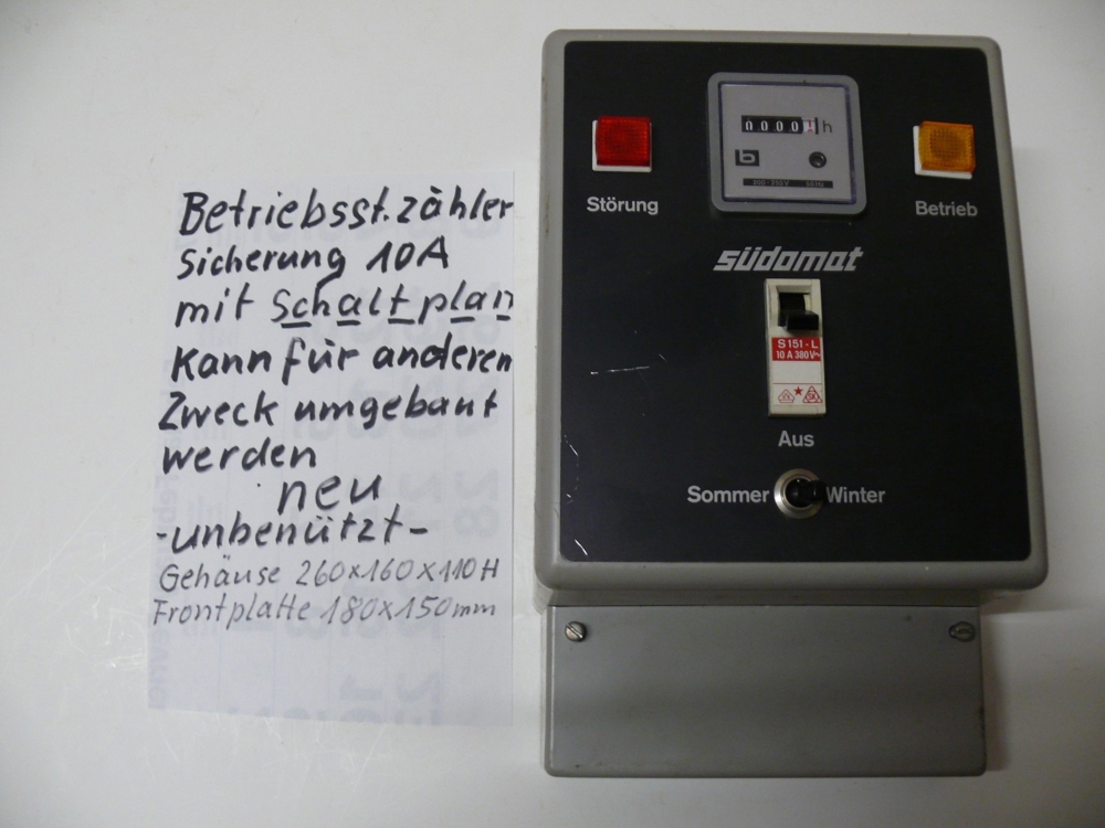 Elektromaterial Betriebsstundenzähler ,Steuerungskasten für Heizung oder ähnl.