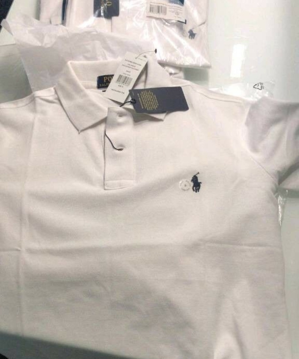 Original Ralph Lauren Polo Shirt in weiß Größe S