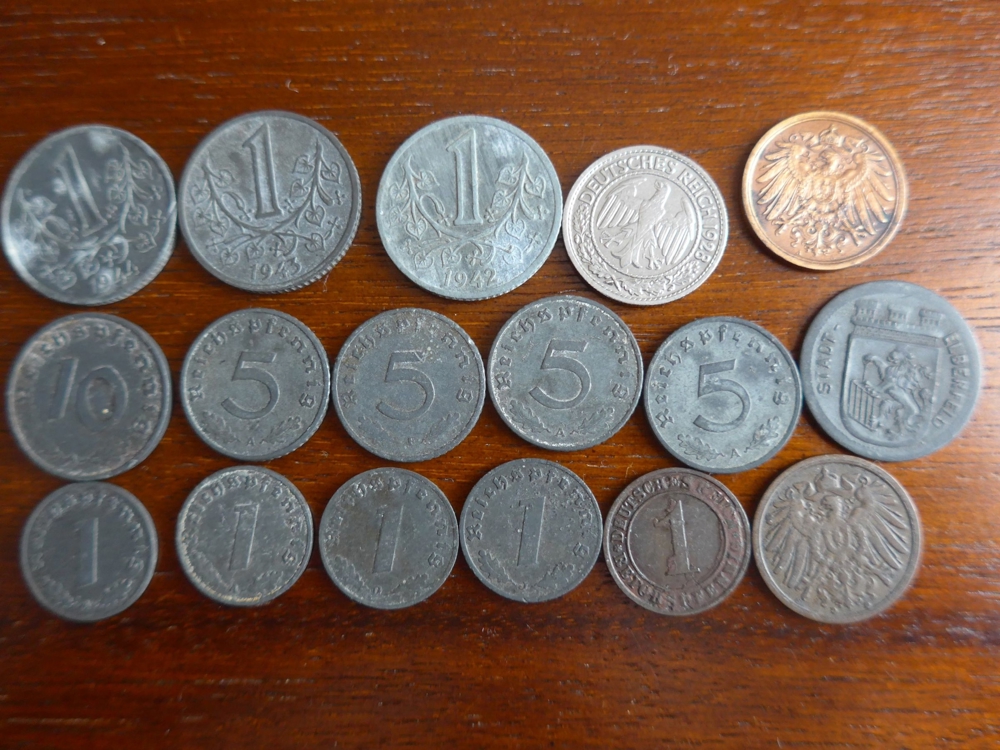 17 x Deutsches Reich - mit 50 Pfennig Elberfeld 1917