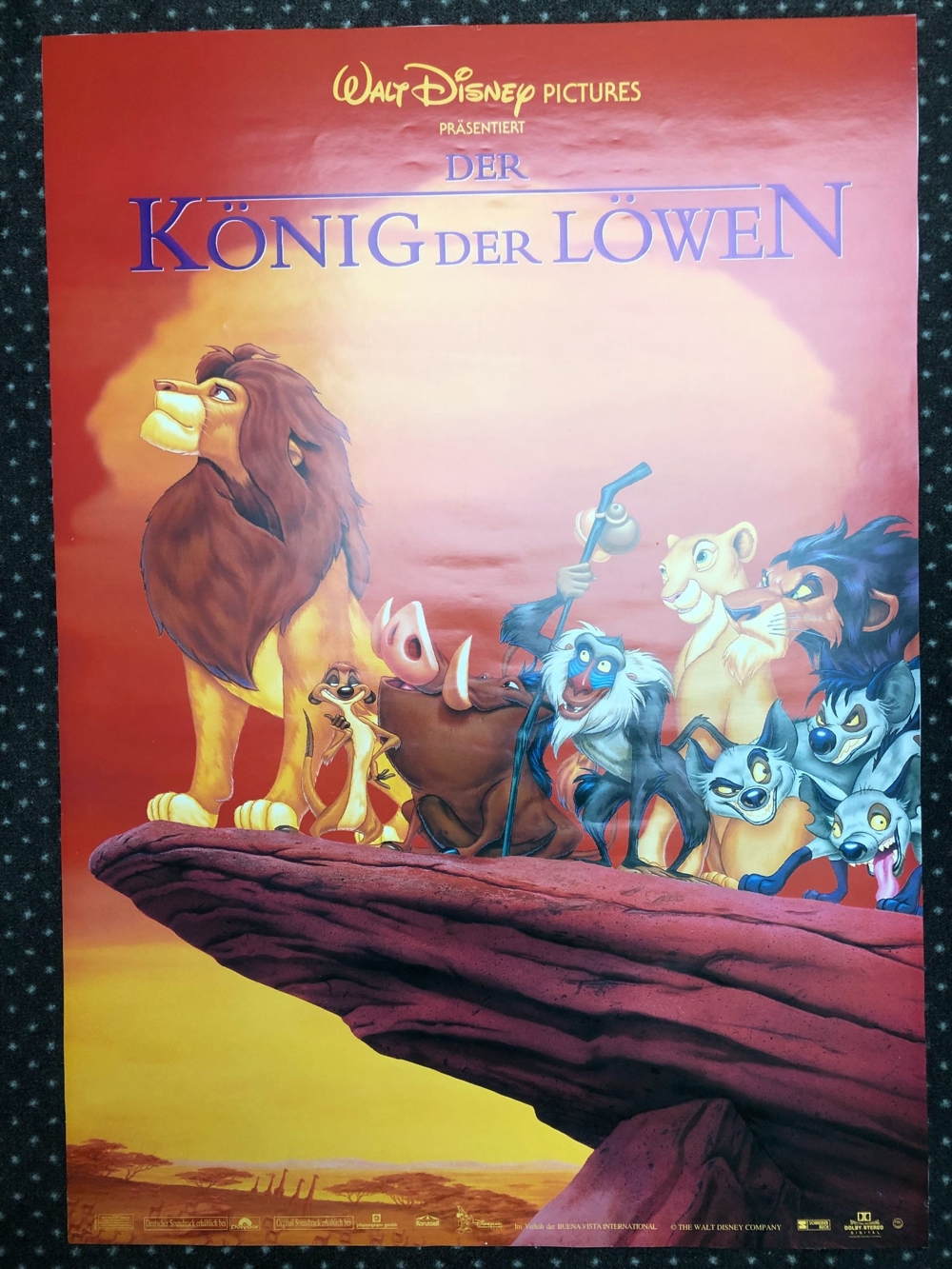 König der Löwen - Kunstdruck in Museumsqualität