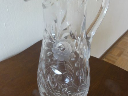 Glaskanne, bzw. Vase aus Bleikristall