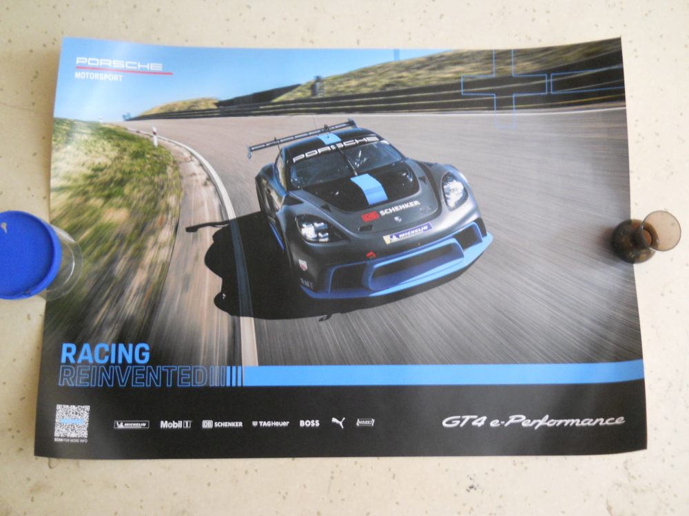 Porsche Racing Cayman GT4 e , Poster.