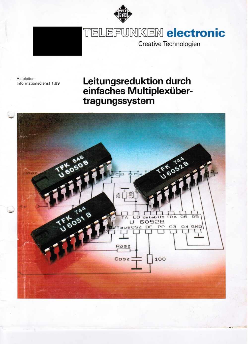 Multiplex Sender & Empfänger IC`s, U6050 B, U6052B, von Telefunken