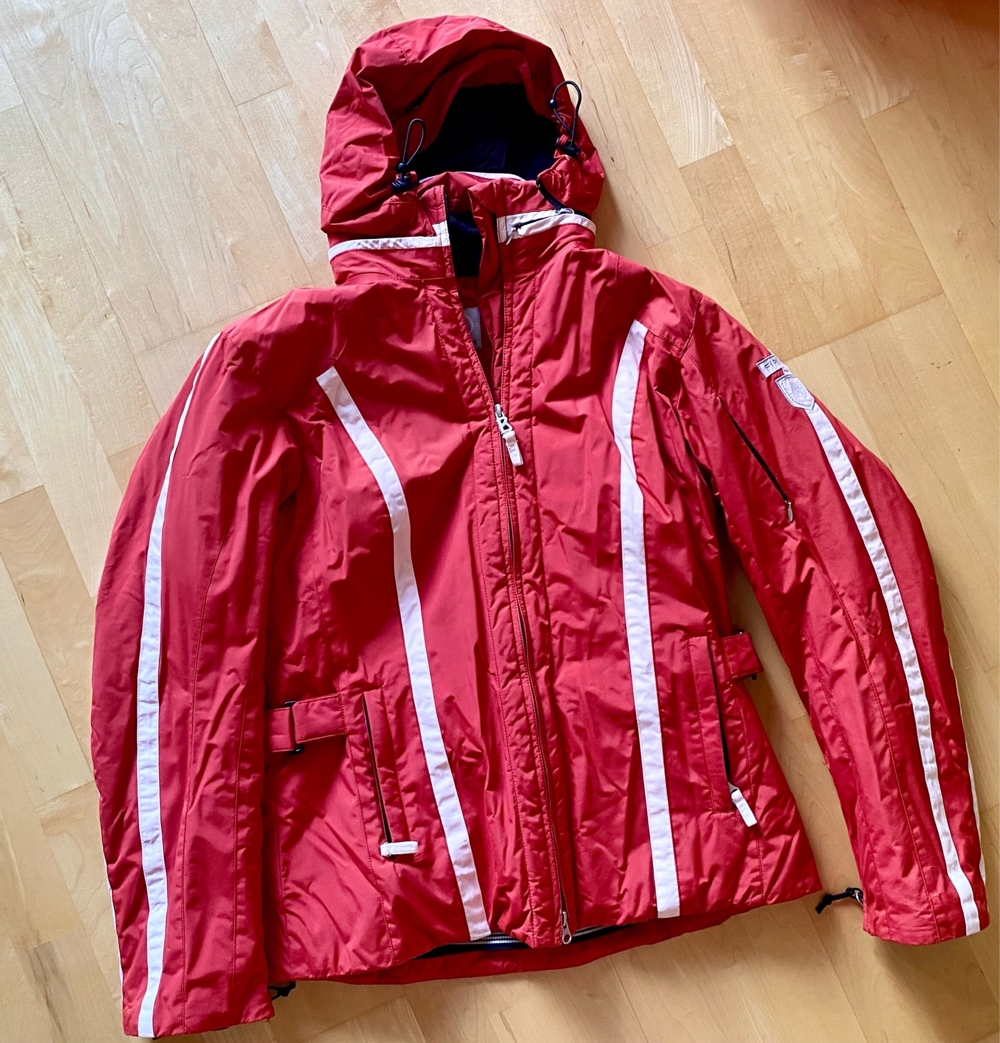 BOGNER Fire & Ice Funktionsjacke Skijacke Jacke rot weiß Gr. M L 42 Winterjacke