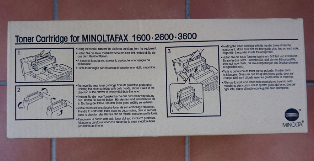 Minoltafax Toner - Cartridge schwarz - NEU , Karton ungeöffnet