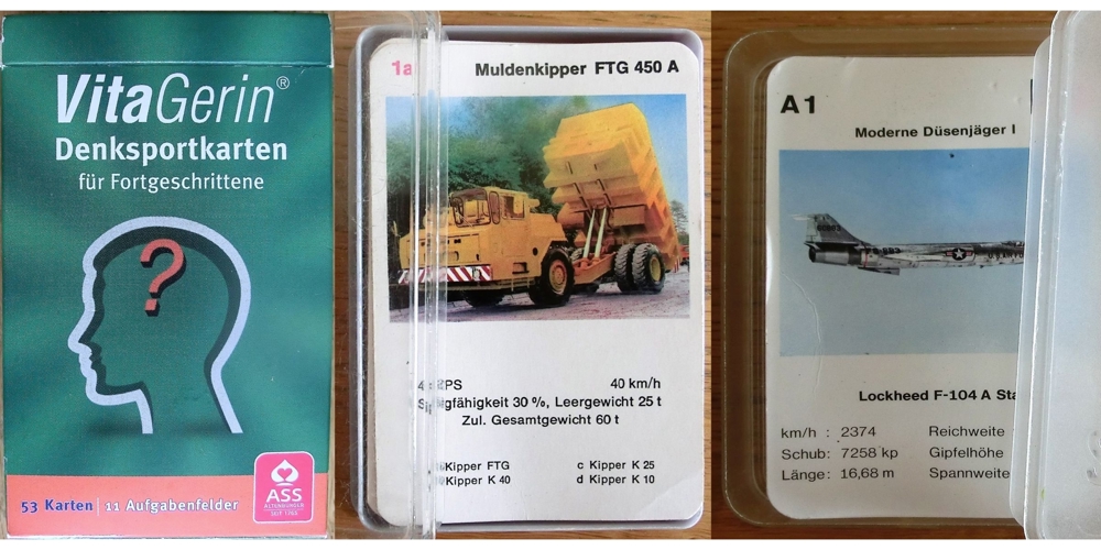 Denksportkarten - Quartett Berliner Spielkarten - Spielkarten