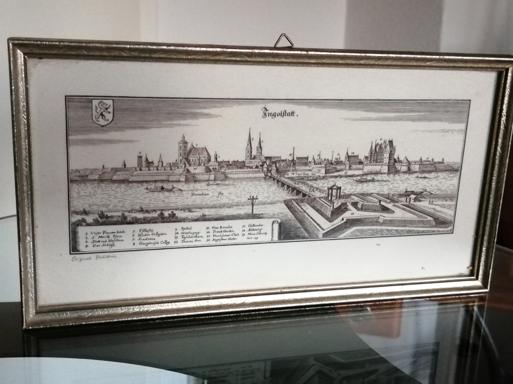 Original Stahlstich "Ingolstatt"