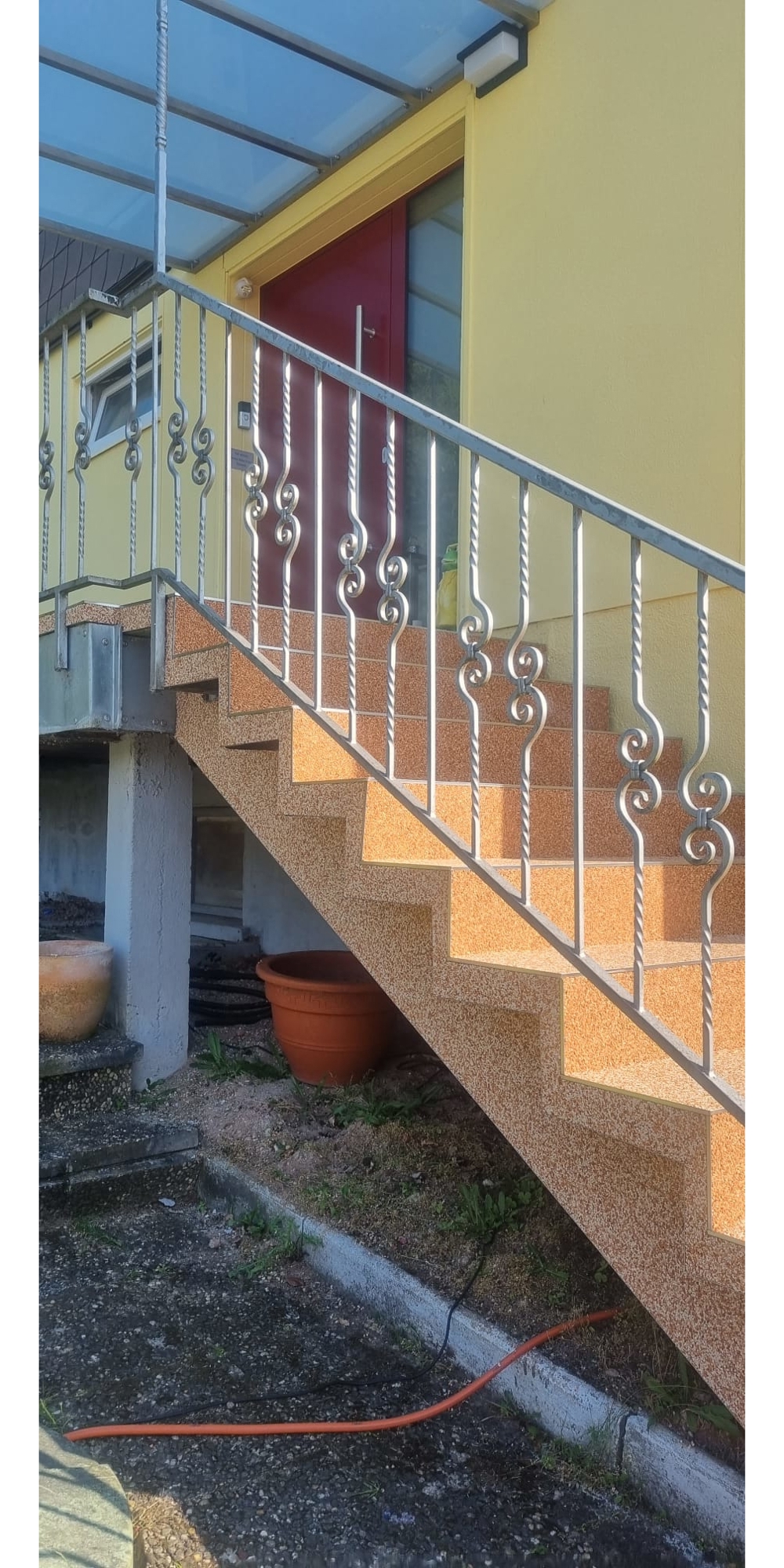 Steinteppich verlegen für Ihre alte Treppen,Terrasse,Balkone...