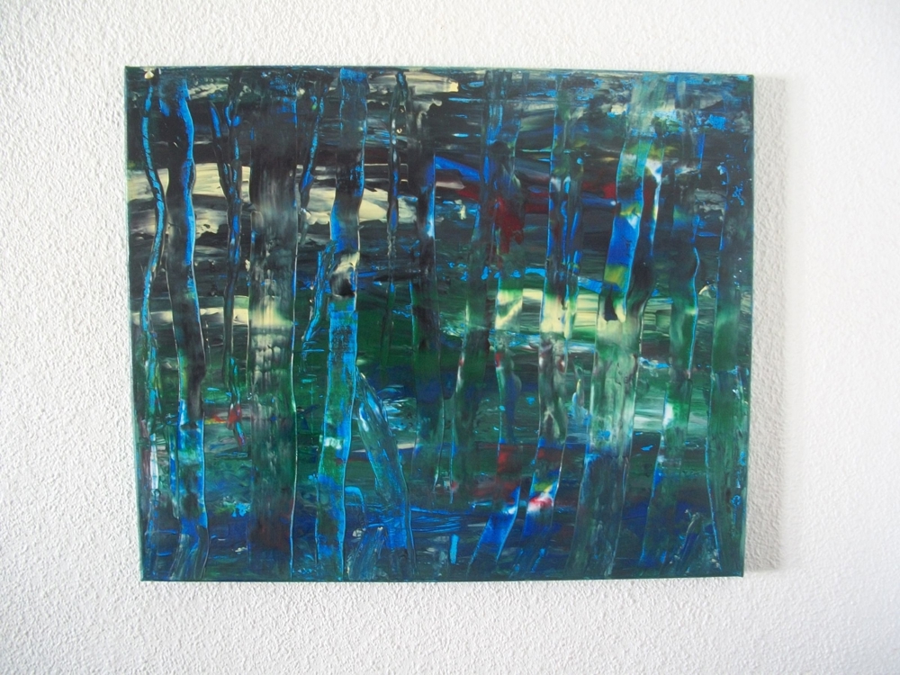 Acrylgemälde Abstrakt auf Leinwand Unikat Org.50x60 VHS