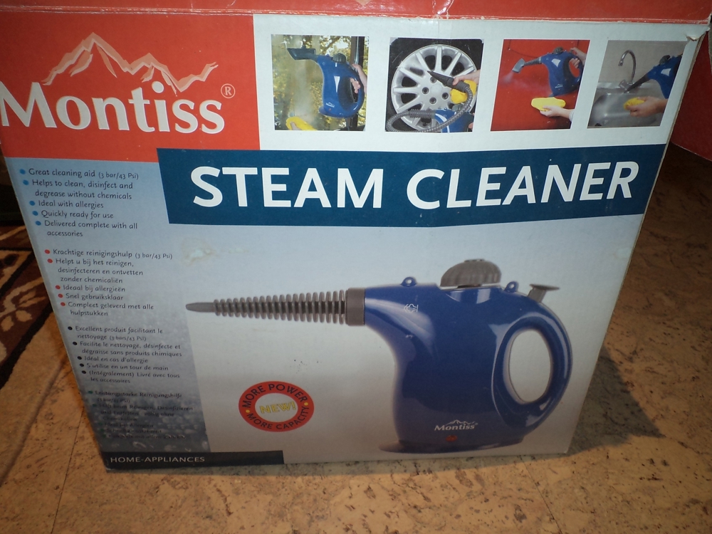 MONTISS Marken Dampf Reiniger   Steam Cleaner, wenig benutzt, kmpl. mit viel Zubehör, 1a Zustand