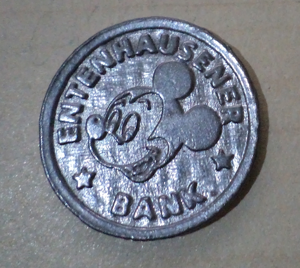 MICKY MAUS 1998 (C) DISNEY, Münze   Spielmünze   Sammelmünze 5 Taler, Entenhausener Bank, 1a Zustand
