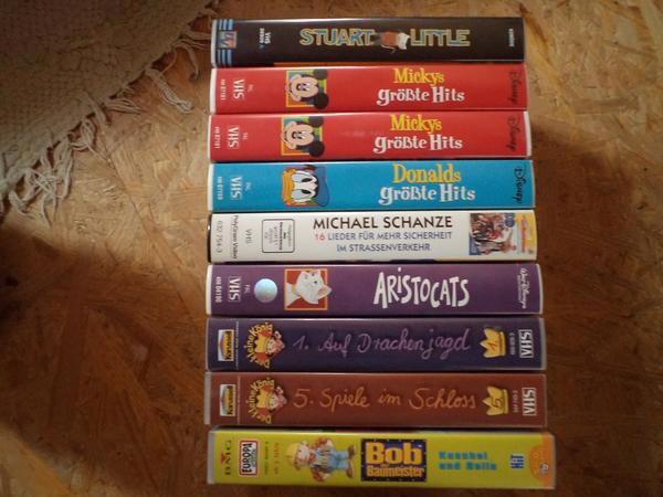 VHS Kassetten, diverse Kinderfilme, Disney etc. siehe Foto