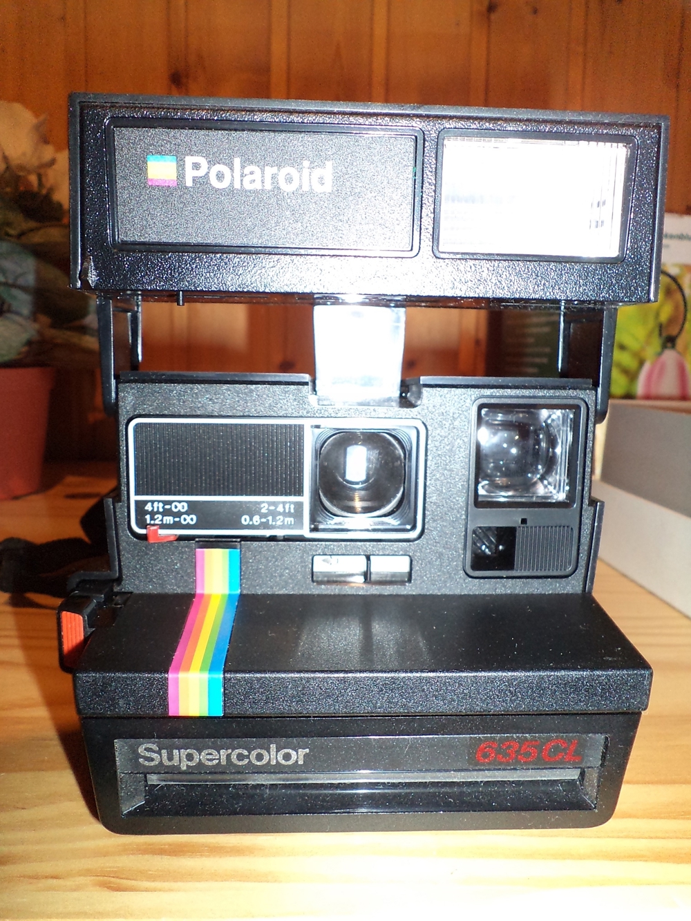 RETRO Polaroid Sofortbildkamera 635CL mit eingebautem Blitz und Anleitung, guter Zustand