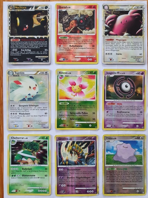 Nachtara Phase 1 Pokemon Sammelkarten 32 Stück