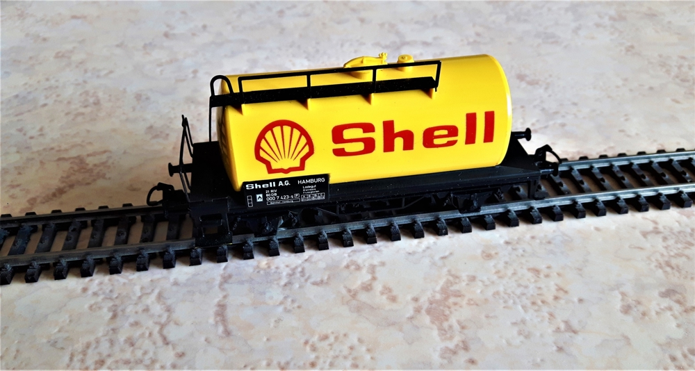 Märklin 4442 Shell Mineralöl Kesselwagen Güterwagen Spur HO OVP
