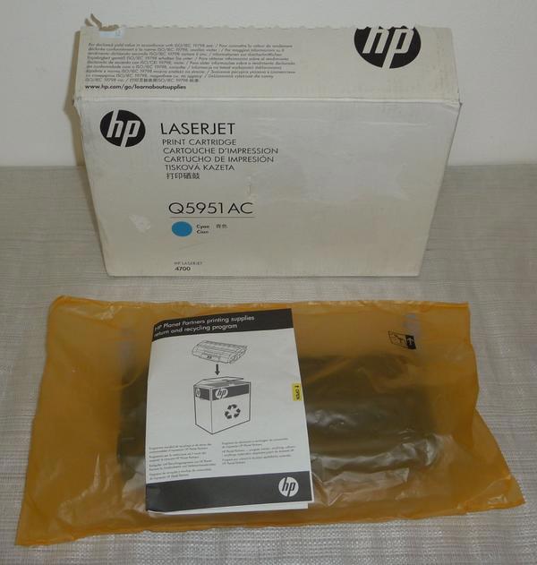 Toner HP Q5951 AC für HP Color LaserJet 4700, cyan, Original HP Toner
