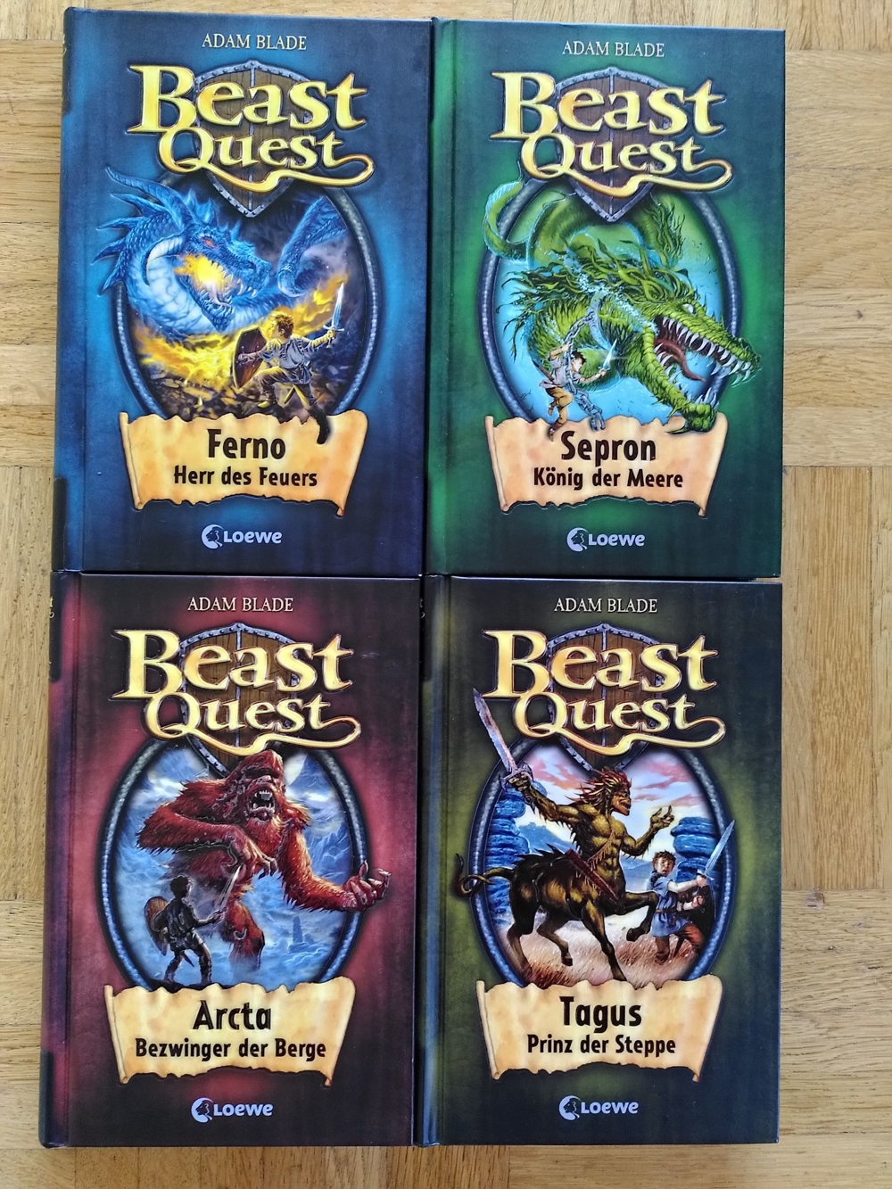 Kinderbuch Beast Quest ab Grundschulalter - neuwertig - 4 Bände - 1-4