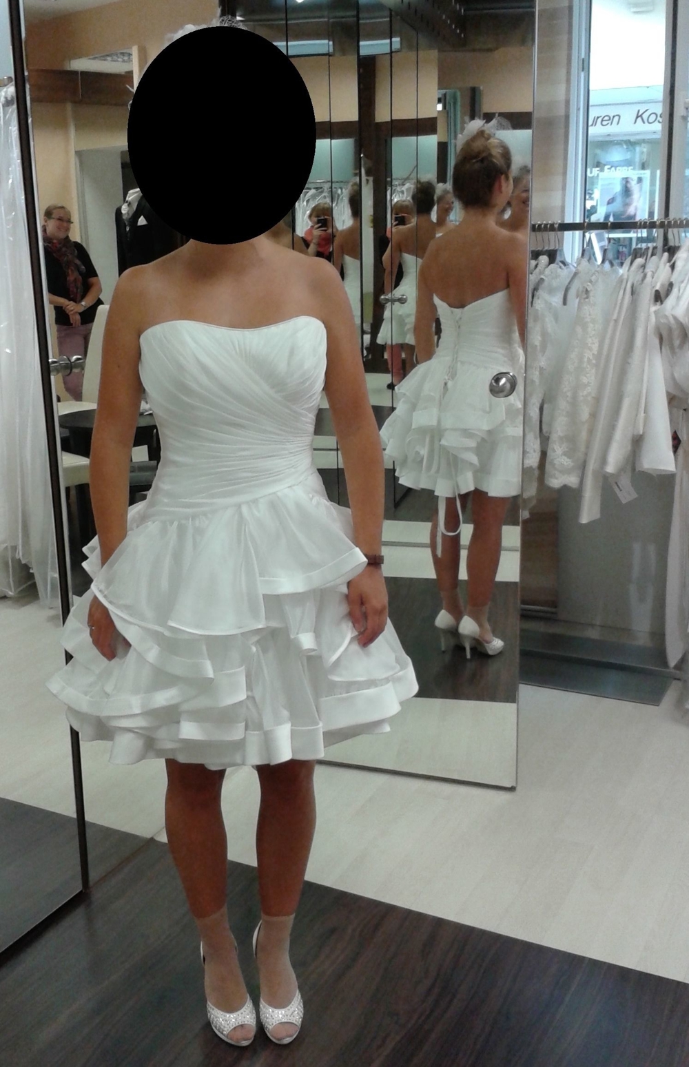 Designer-Hochzeitskleid kurz