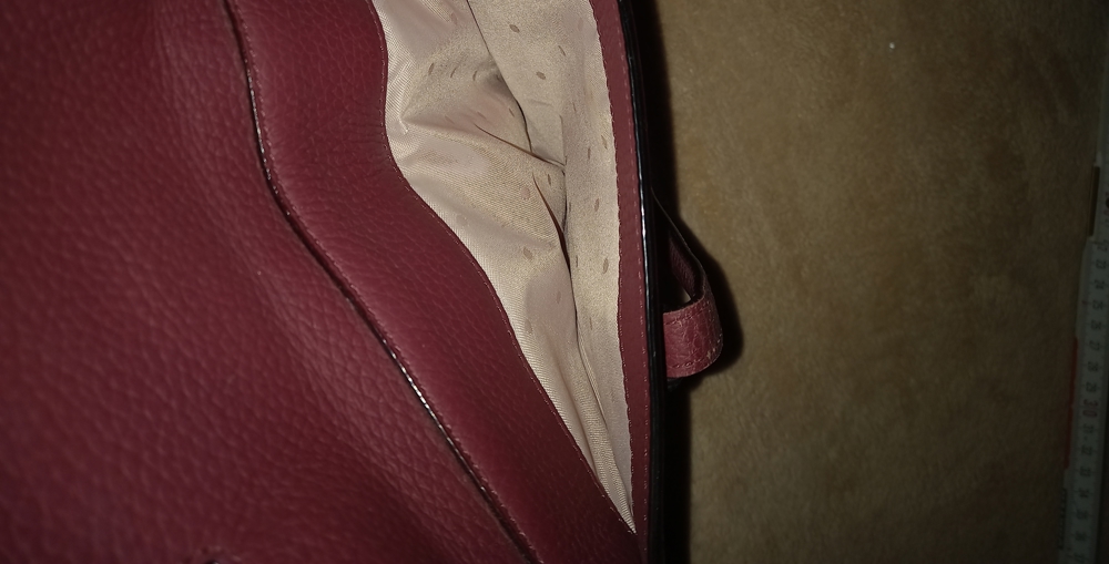 Kate Spade New York Leder Tasche bordeaux Handtasche Schultertasche Tragegurt verstellbar