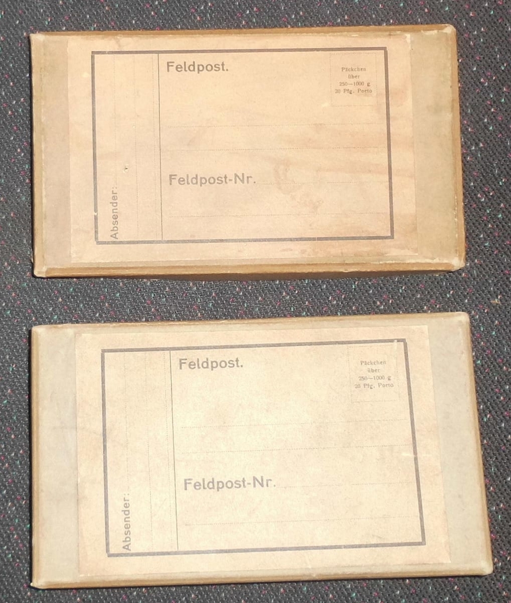 2 Stück Feldpostkartons 2.WK- unbenutzt bzw. nicht verschickt