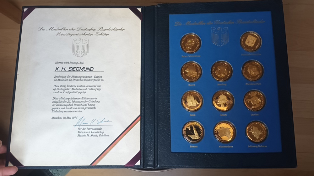Münzen, Ministerpräsidenten- Edition von 1979, Rarität