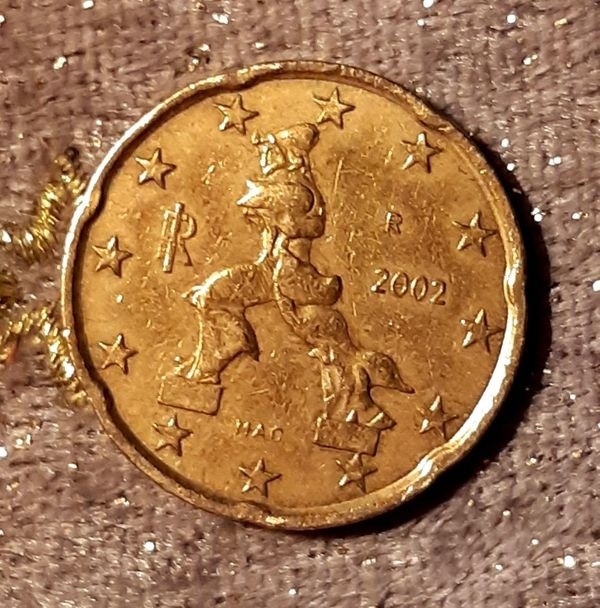 2002: Italien, 20 Euro Cent Münze!