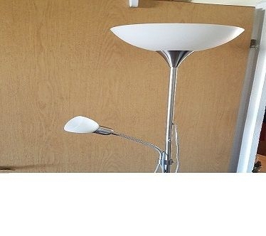 Stehlampe Deckenfluter mit Leselampe