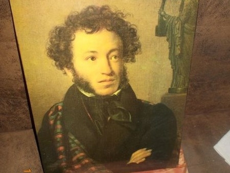 Alexander Pushkin Portrait von Orest Kiprenski, ohne Rahmen 50x36 cm