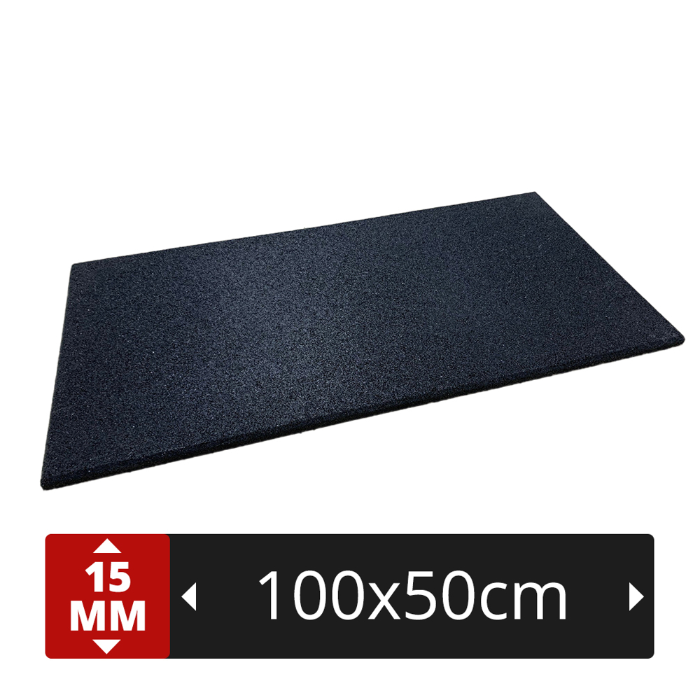 Bodenschutzmatte "FIT" 100x50x1,5cm Gummigranulat Sportboden-Fitnessboden-Gerätematte-Aerobicb-Pole